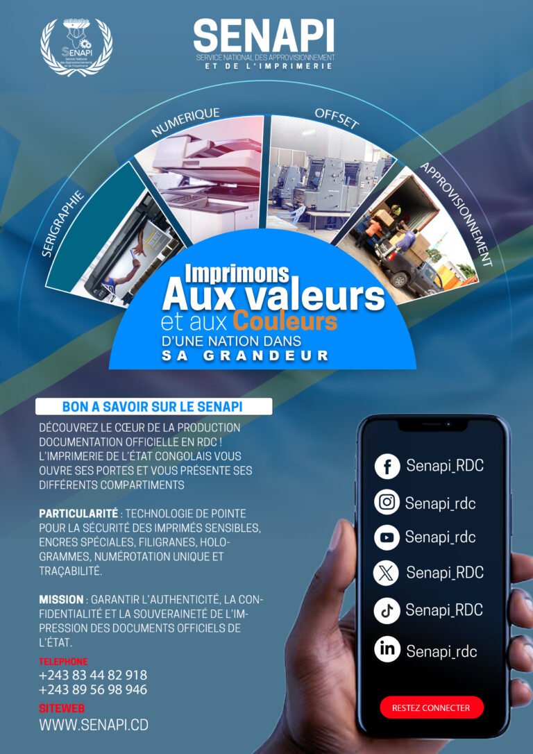 SENAPI : Le Cœur de l’Impression Officielle en RDC